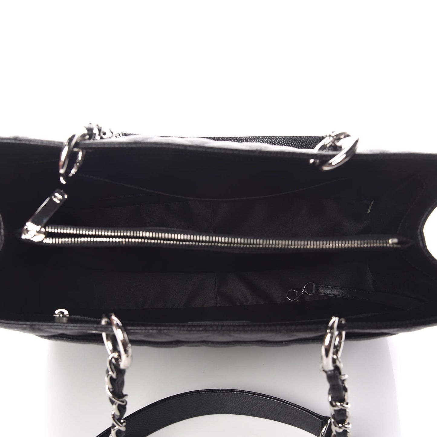 Caviar Quilted Grand Shopping Tote GST Black