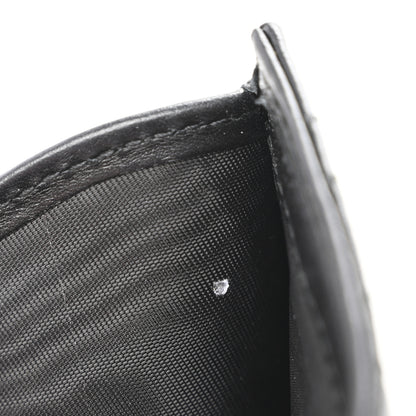 Gucci Calfskin Matelasse GG Marmont Card Case Wallet Black 5 of 6