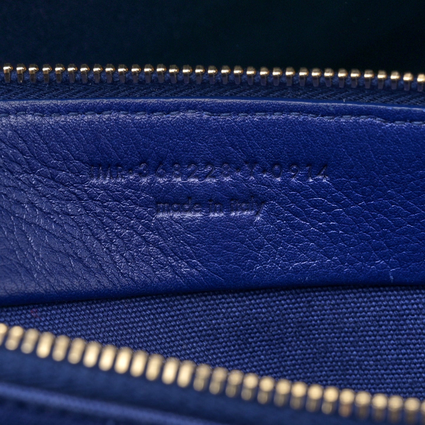 Calfskin Canvas Medium Muse Two Blue