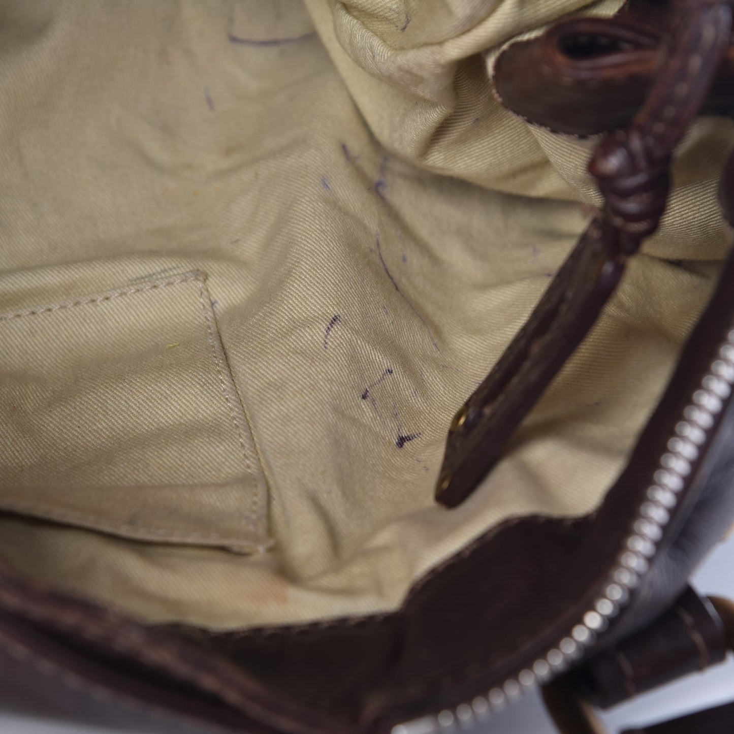 Calfskin Medium Paddington Satchel Chocolate