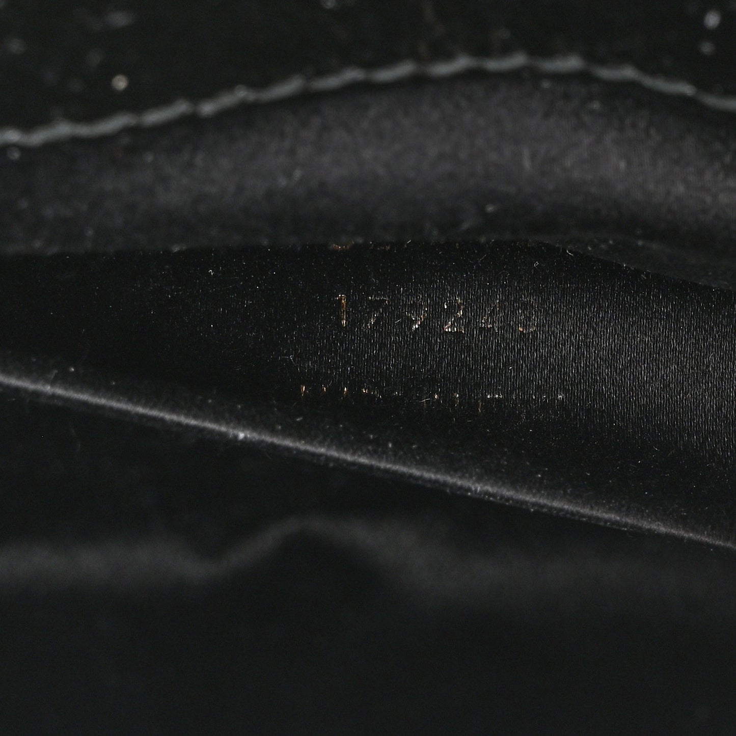Textured Patent Monogram Belle De Jour Clutch Black
