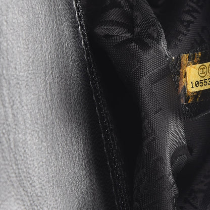 Chanel Lambskin Square Stitched Kiss Lock Flap Black 7 of 13