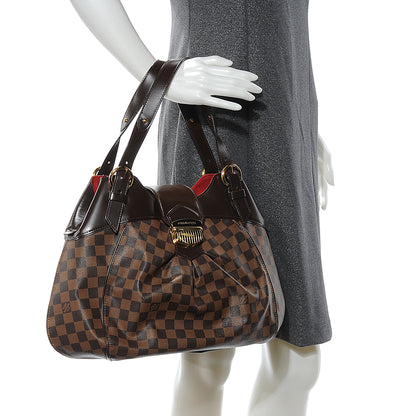 Louis Vuitton Damier Ebene Sistina GM 2 of 9