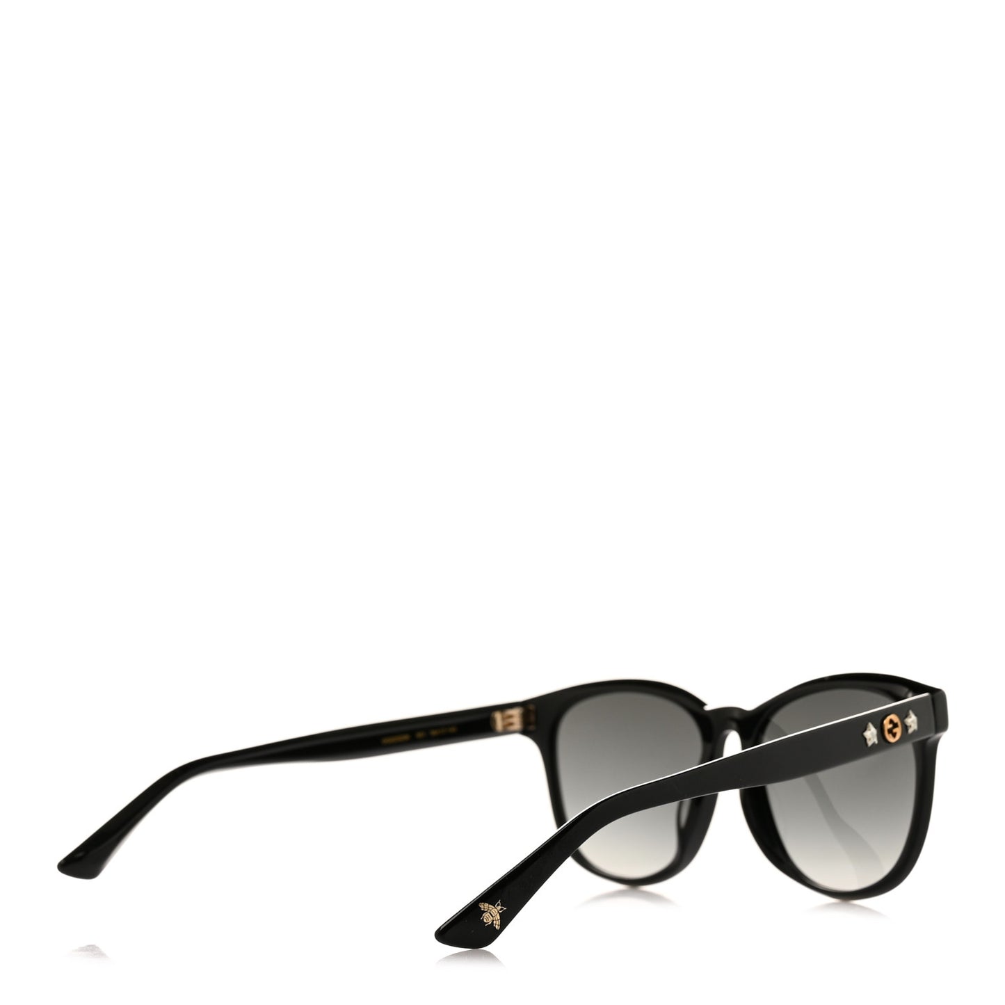 Round Frame Star Sunglasses GG0232SK Black