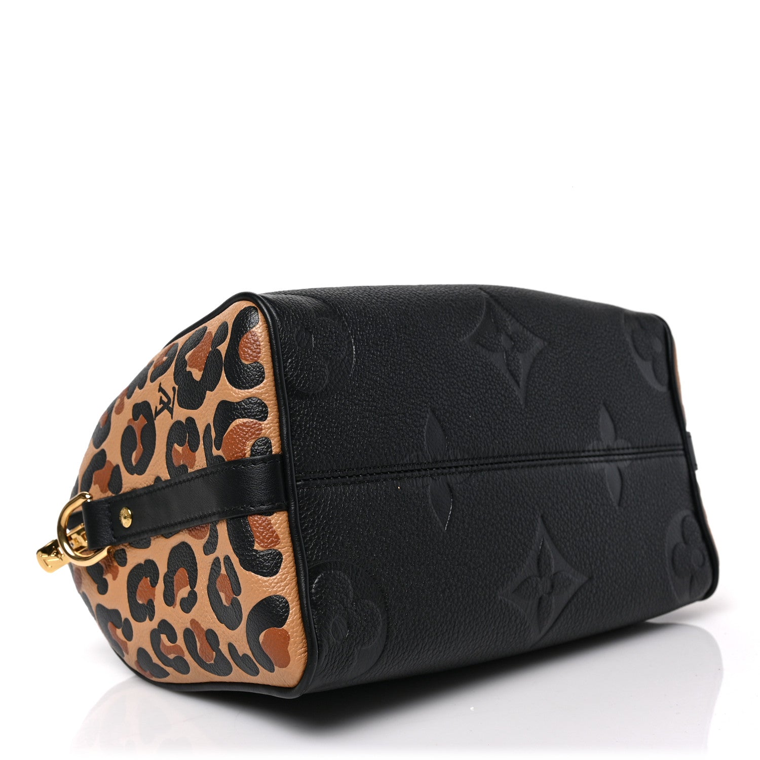 Louis Vuitton Empreinte Monogram Giant Wild At Heart Speedy Bandouliere 25 Black 4 of 8