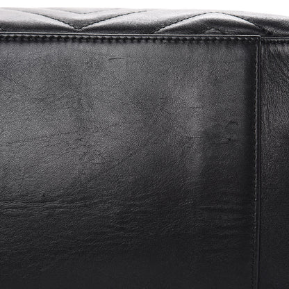 Gucci Calfskin Matelasse Medium GG Marmont Shoulder Tote Bag Black 12 of 19