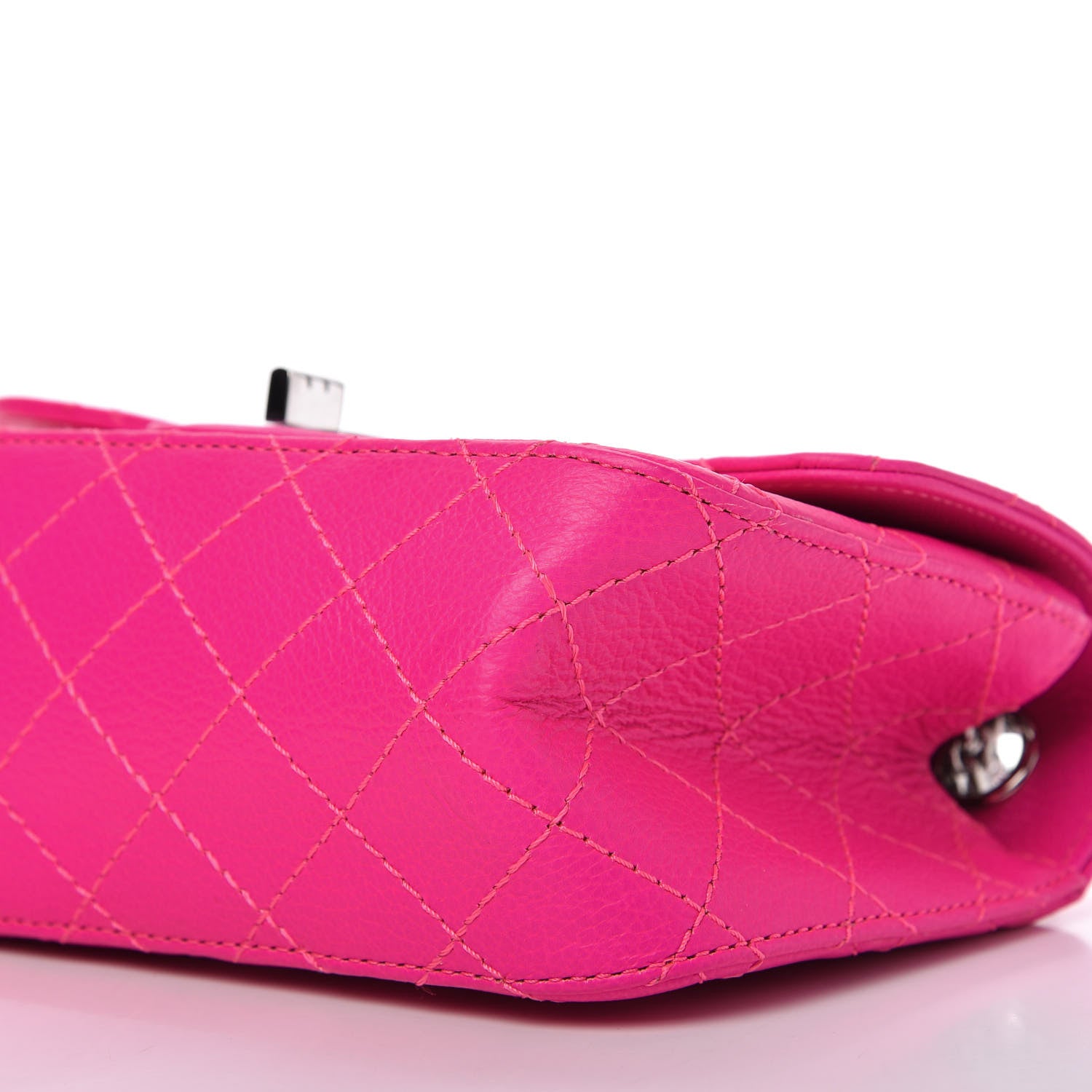 Chanel Goatskin Quilted 2.55 Reissue Mini Flap Fluorescent Pink 8 of 12