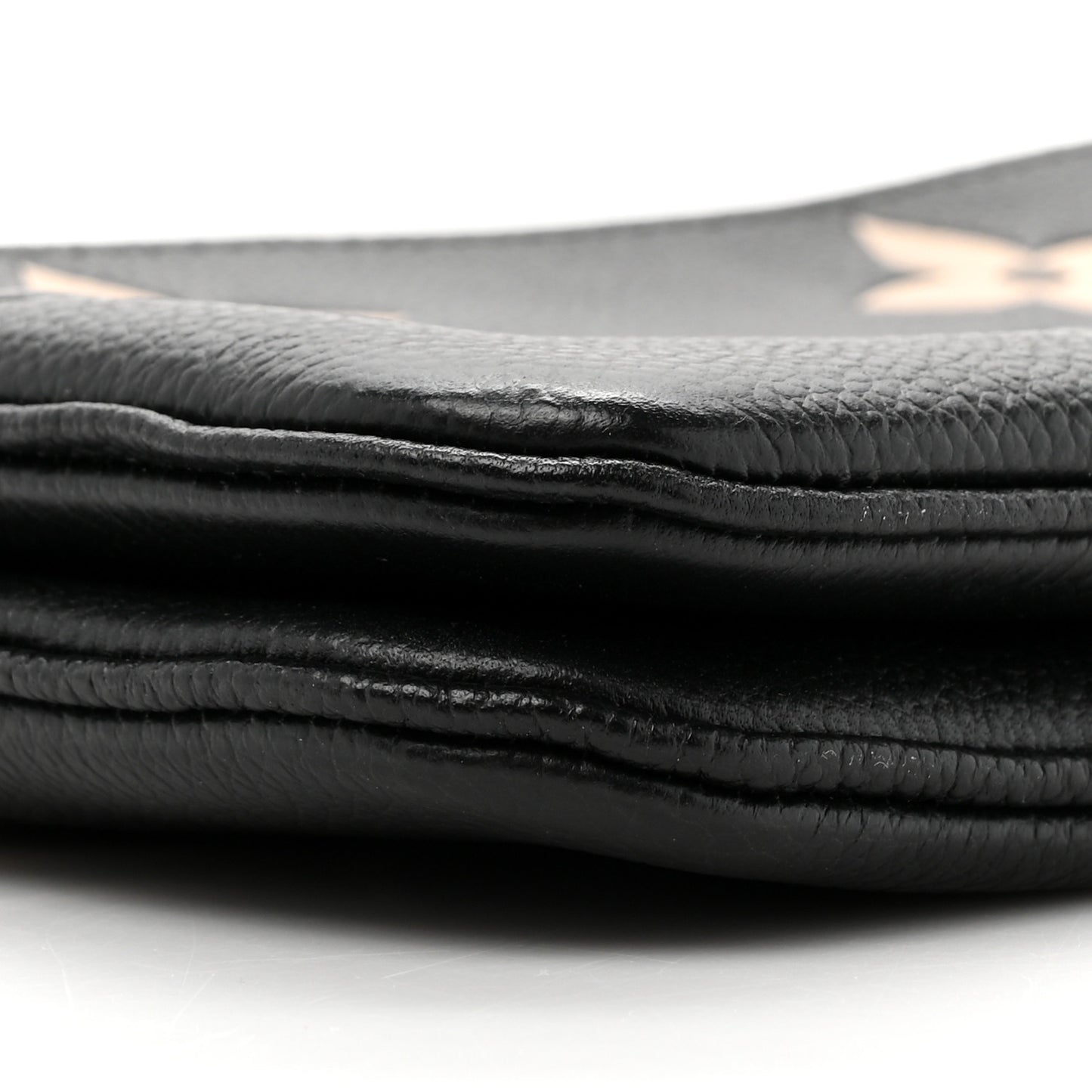 Empreinte Monogram Giant Double Zip Pochette Black Cream