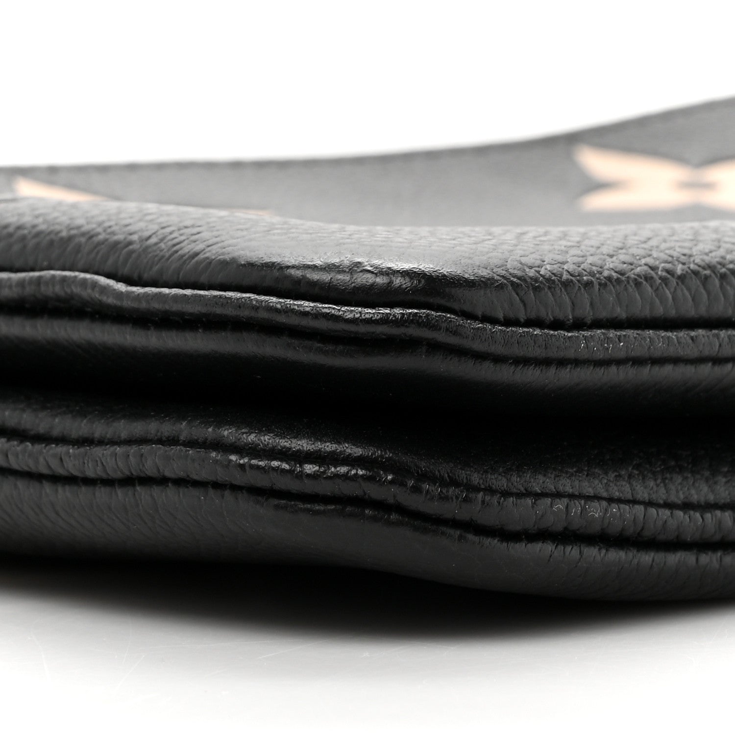 Louis Vuitton Empreinte Monogram Giant Double Zip Pochette Black Cream 11 of 12