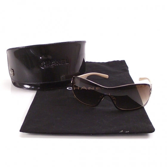 Chanel Camelia CC Sunglasses Buff 9 of 9
