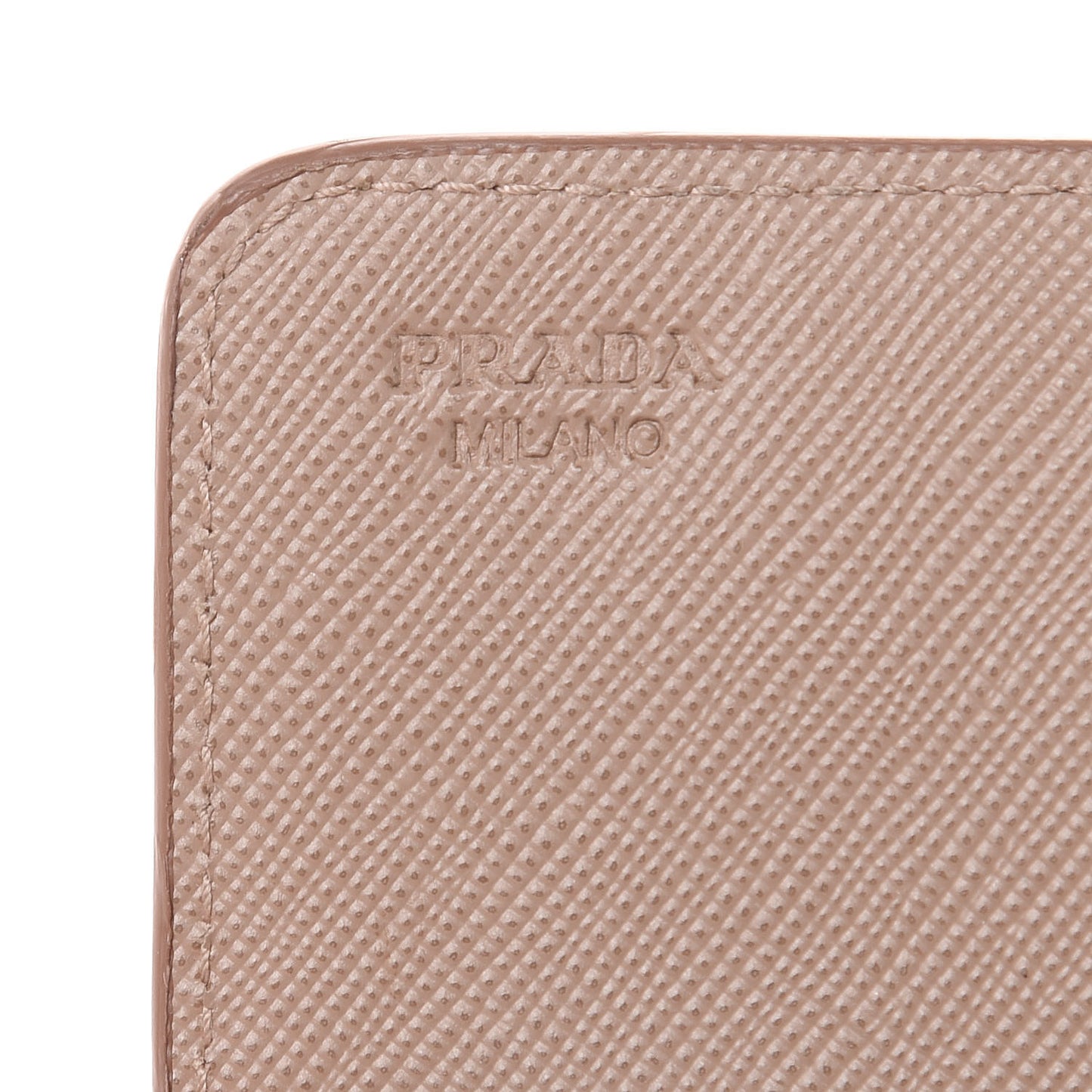 Saffiano Metal Flap Card Holder Cammeo