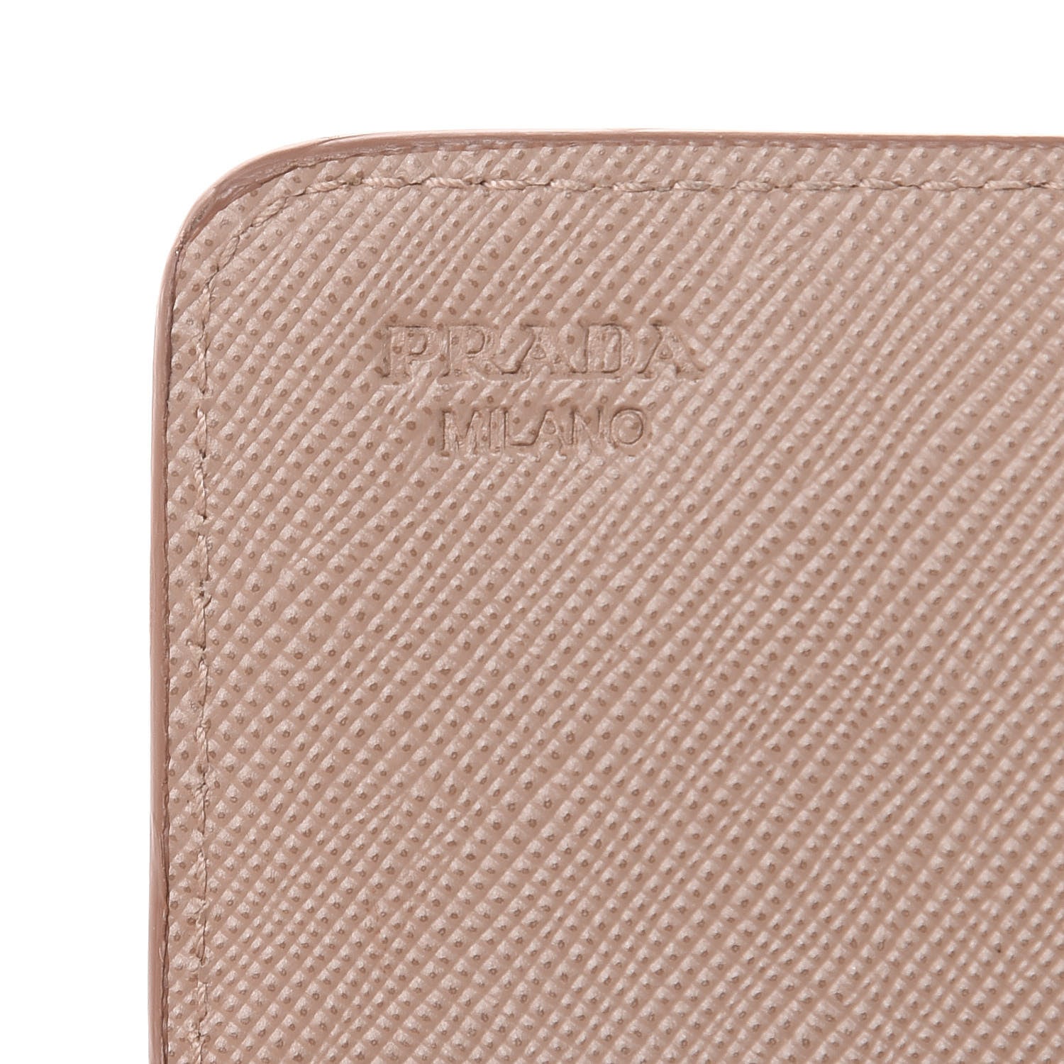 Prada Saffiano Metal Flap Card Holder Cammeo 5 of 8