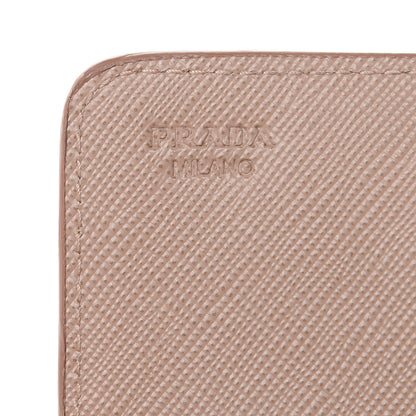 Prada Saffiano Metal Flap Card Holder Cammeo 5 of 8