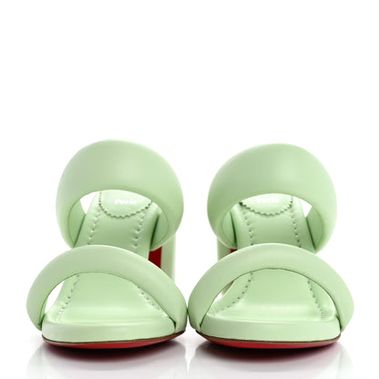 Christian Louboutin Nappa Inflama Sab 85 Sandals 38.5 Studio Green 3 of 9