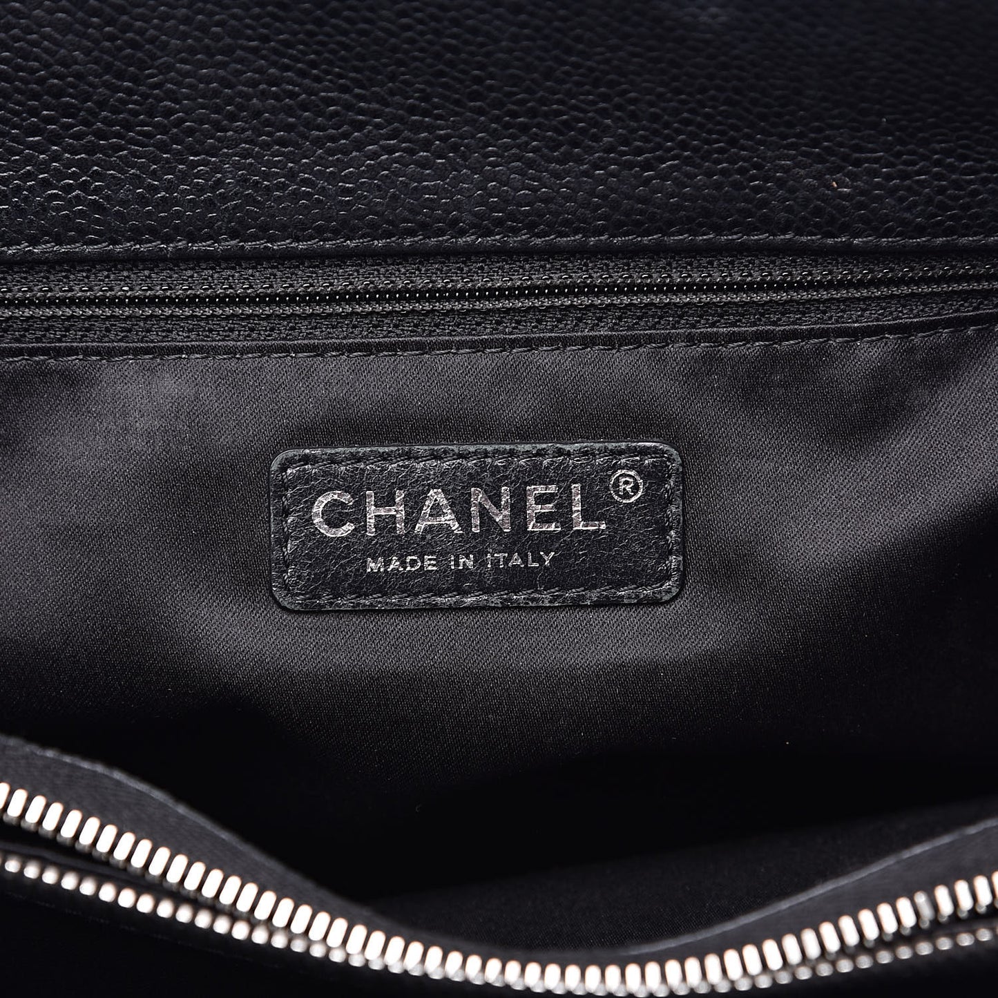 Caviar Quilted Grand Shopping Tote GST Black