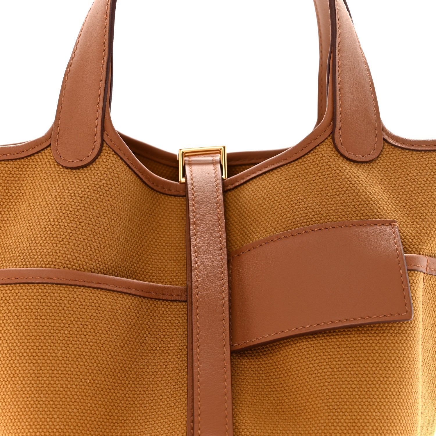 Hermes Toile Goeland Swift Cargo Picotin Lock 18 Desert Gold 8 of 11