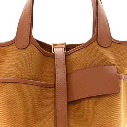 Hermes Toile Goeland Swift Cargo Picotin Lock 18 Desert Gold 8 of 11