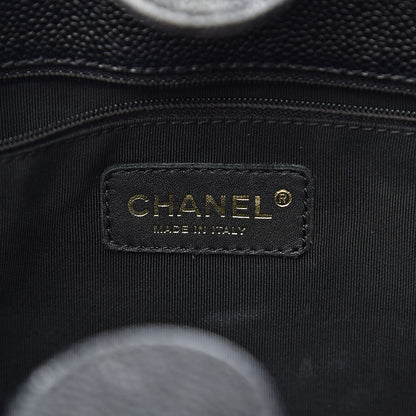 Chanel Caviar Quilted Petit Shopping Tote PST Black 6 of 12