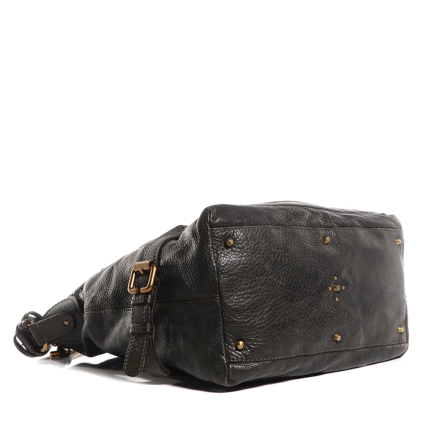 Leather Paddington Hobo Dark Green