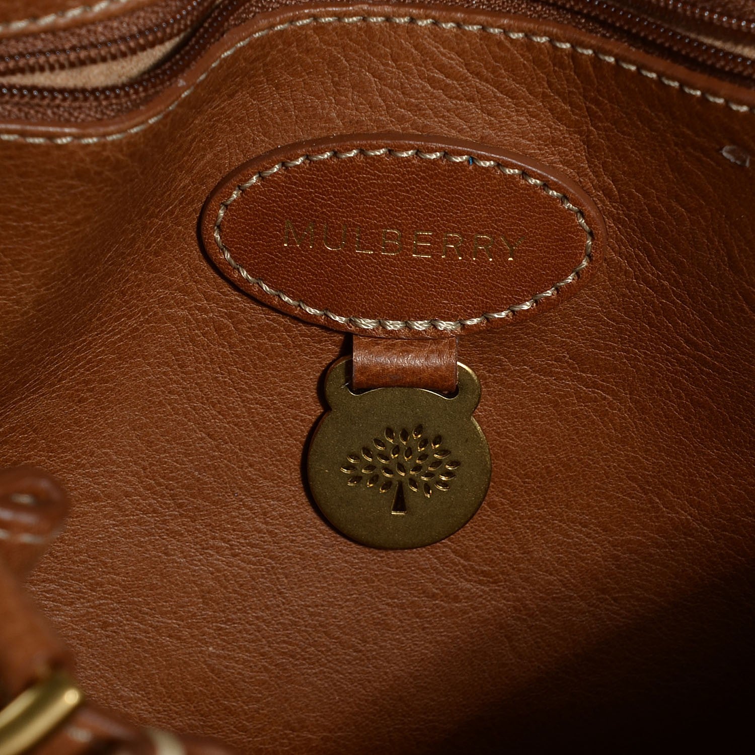 Mulberry Natural Leather Small Bayswater Oak 12 of 19