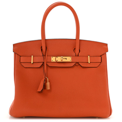 Hermes Togo Birkin 30 Orange 1 of 11