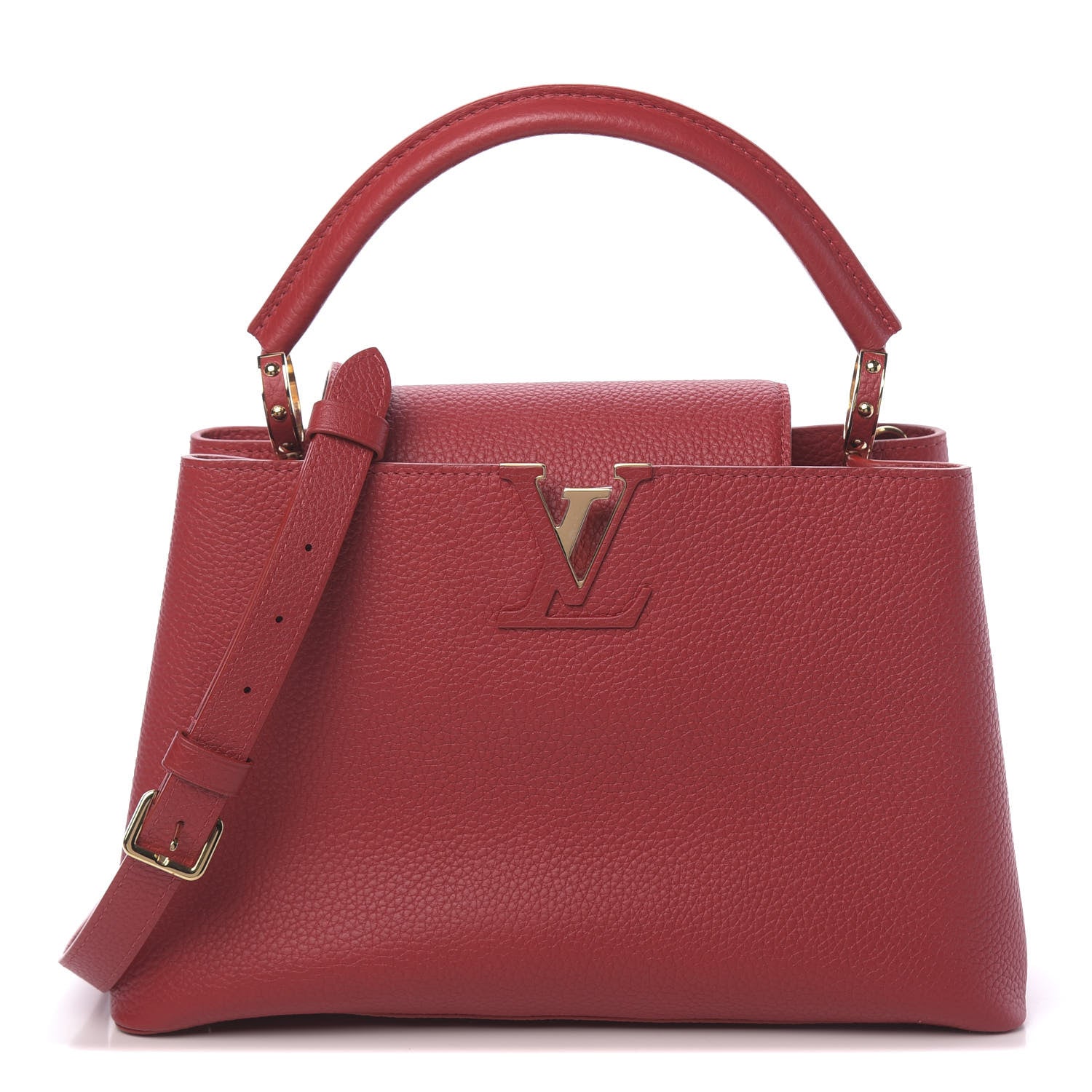 Louis Vuitton Taurillon Capucines PM Scarlet 1 of 11