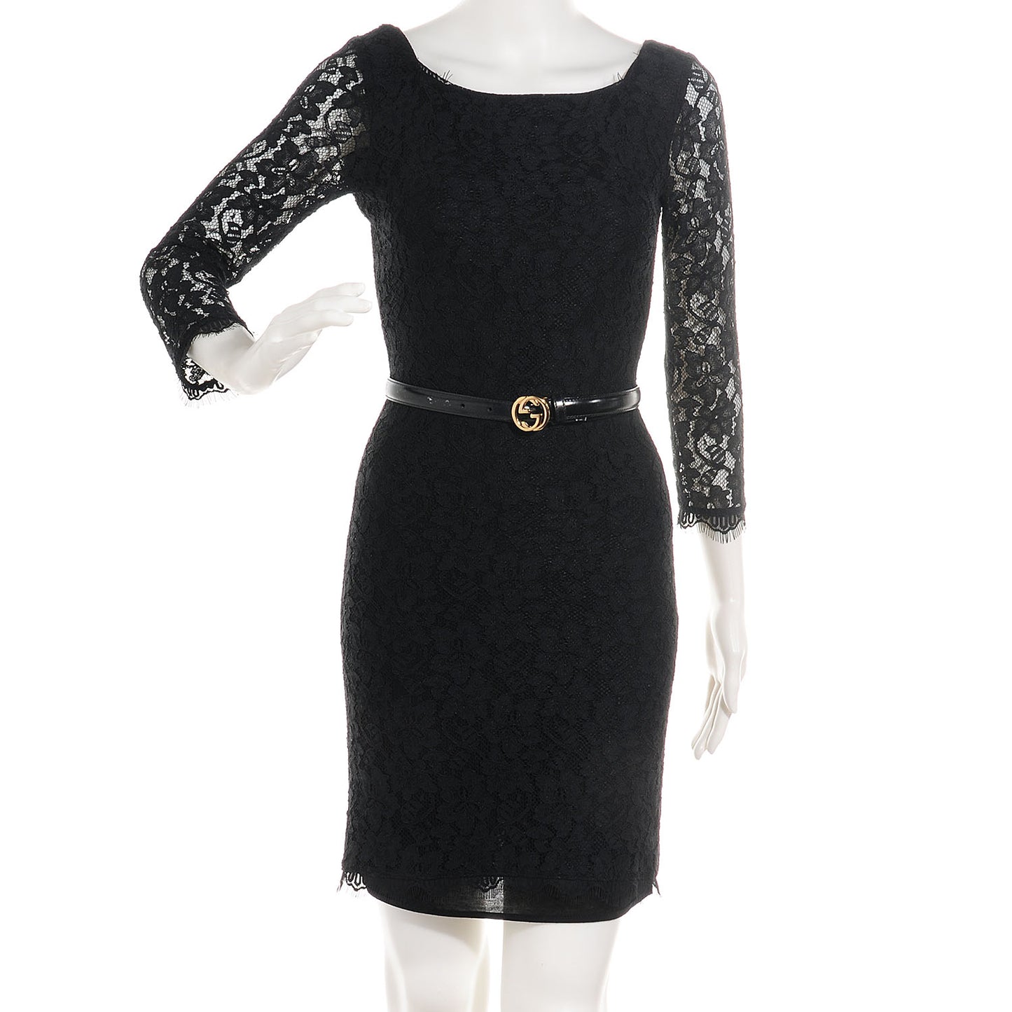 Leather GG Belt Black 65 26
