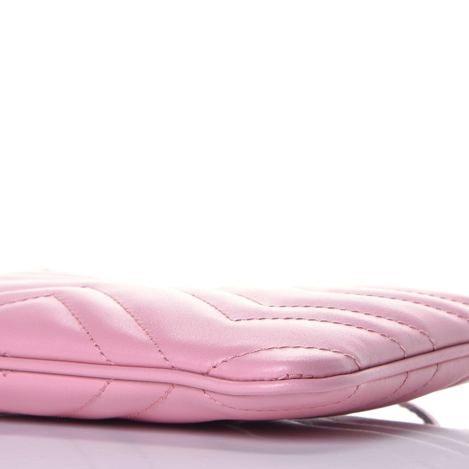 Gucci Calfskin Matelasse GG Marmont Wrist Wallet Wild Rose 9 of 11