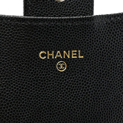 Chanel Caviar Quilted Phone Holder Wallet on Removable Chain Black 7 of 13