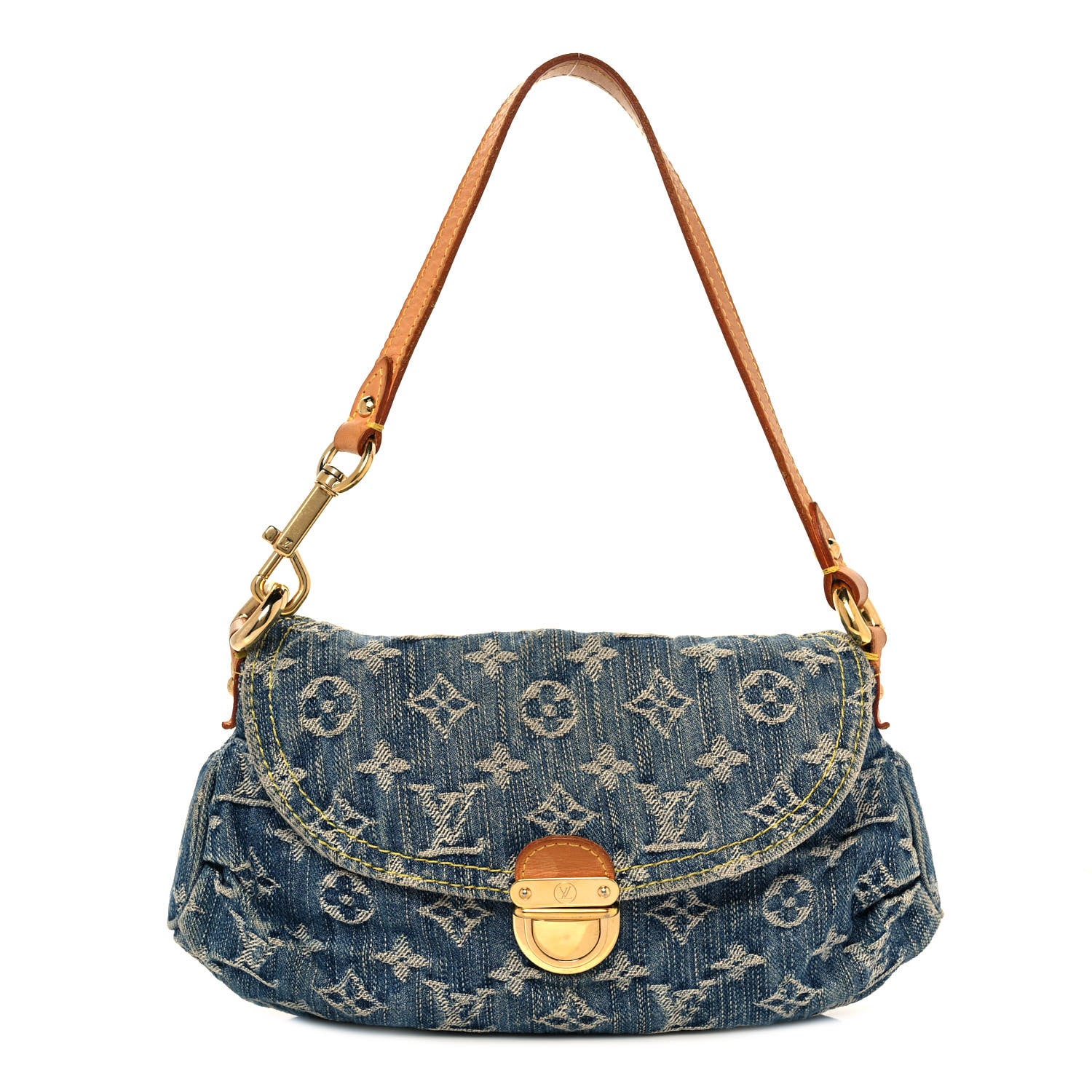 Louis Vuitton Monogram Denim Mini Pleaty Blue 1 of 10