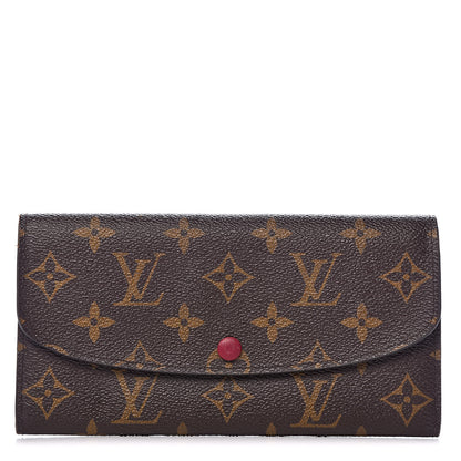 Louis Vuitton Monogram Emilie Wallet Fuchsia 1 of 11
