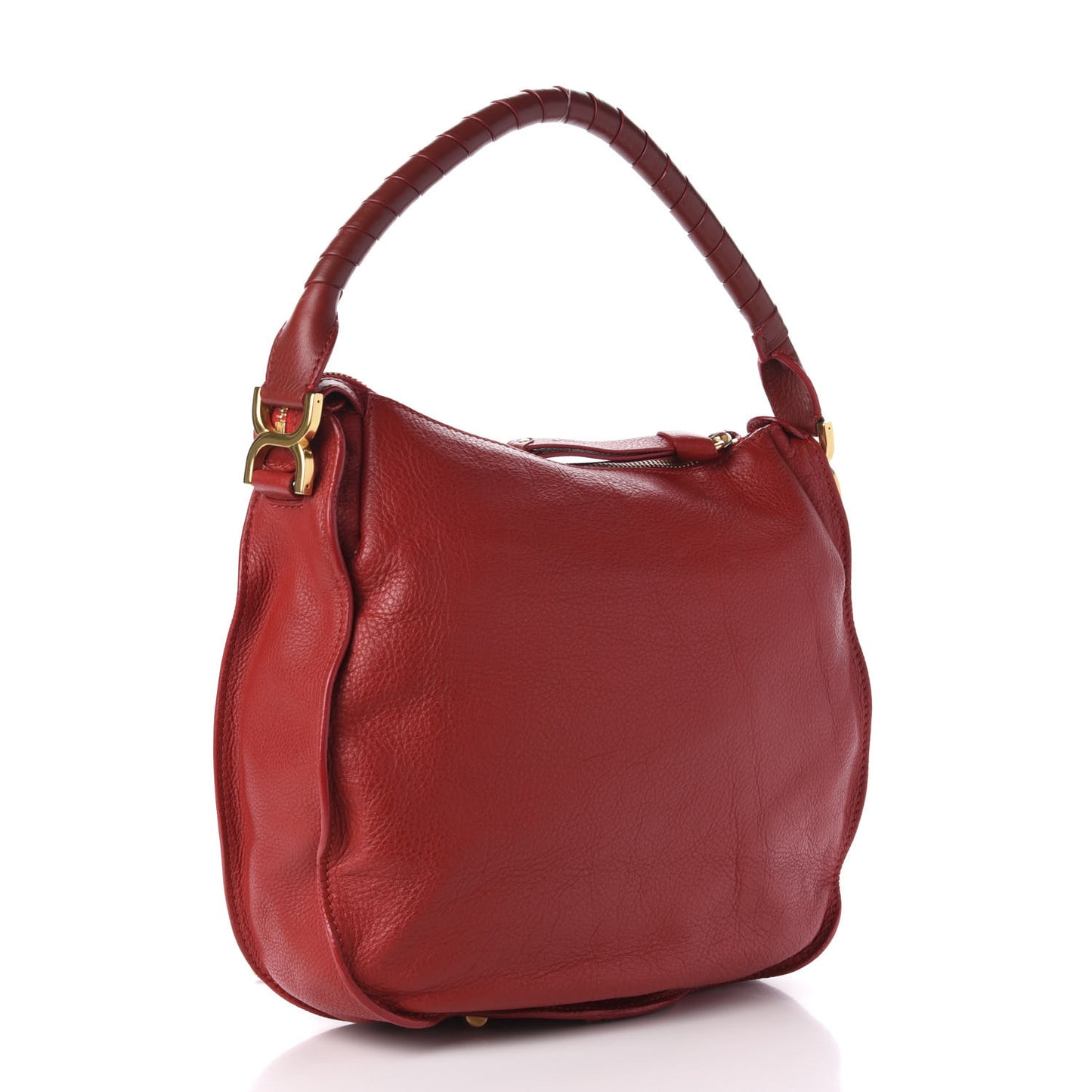 Calfskin Medium Marcie Hobo Garnet