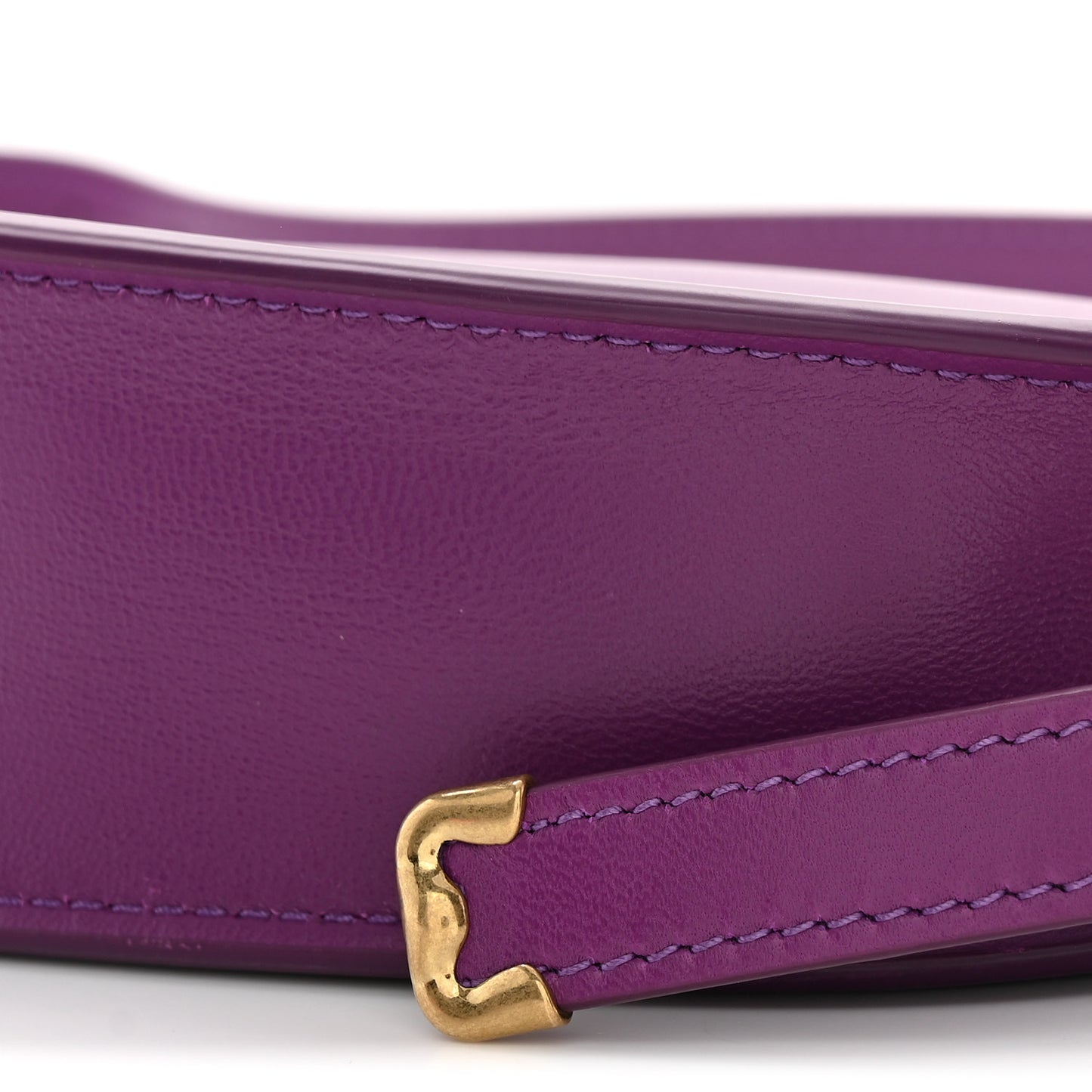 Calfskin Mini Shield Sling Bag Thistle