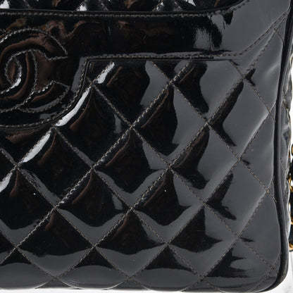Chanel Patent Quilted Tassel Camera Case Black 14 of 16