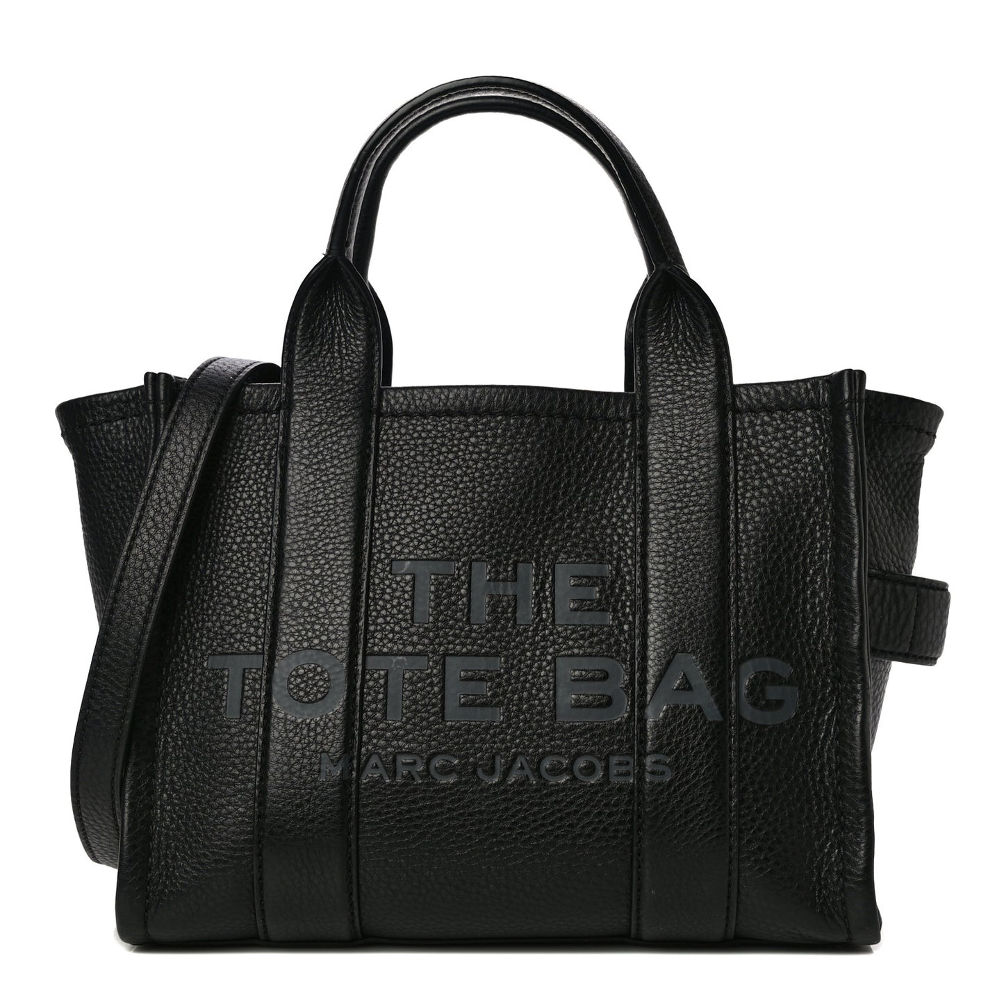 Grained Calfskin Small The Tote Bag Black