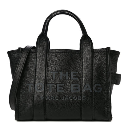 Marc Jacobs Grained Calfskin Small The Tote Bag Black 1 of 12