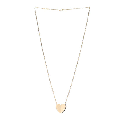 Van Cleef & Arpels 18K Yellow Gold Frivole Heart Pendant Necklace 3 of 6