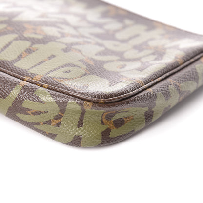 Louis Vuitton Monogram Graffiti Pochette Accessories Kaki 6 of 10