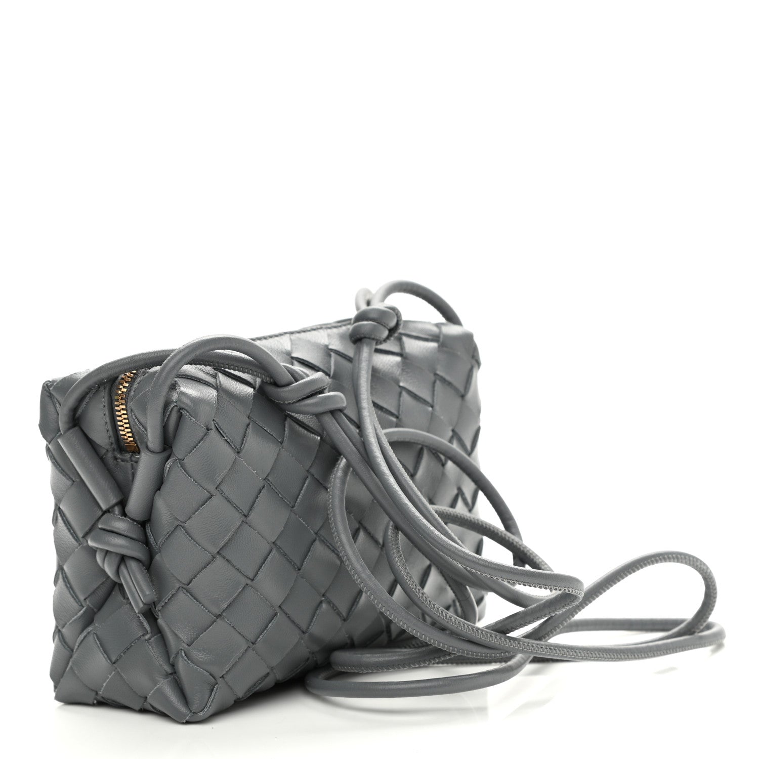 Bottega Veneta Nappa Intrecciato Mini Loop Camera Bag Thunder 3 of 9