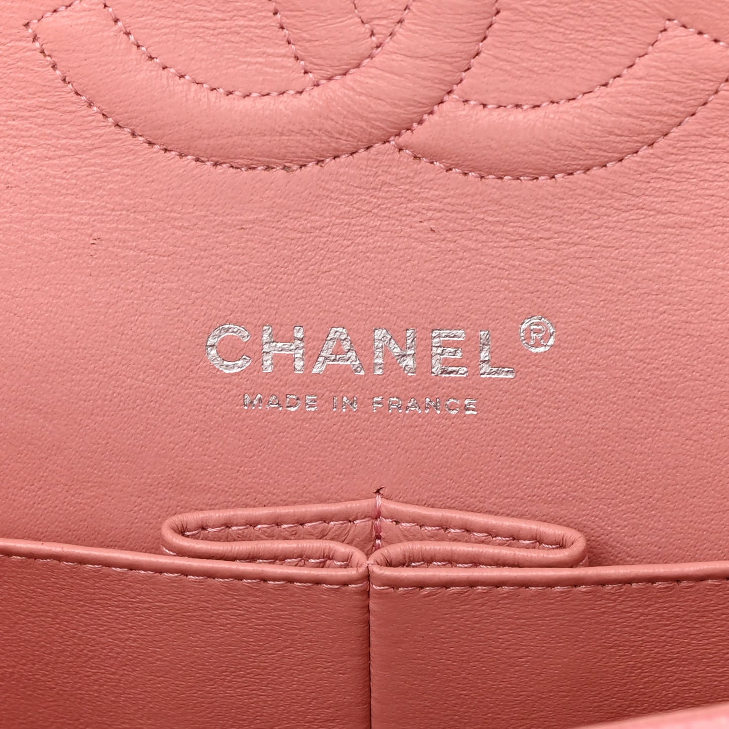 Caviar Quilted Medium Double Flap Light Pink