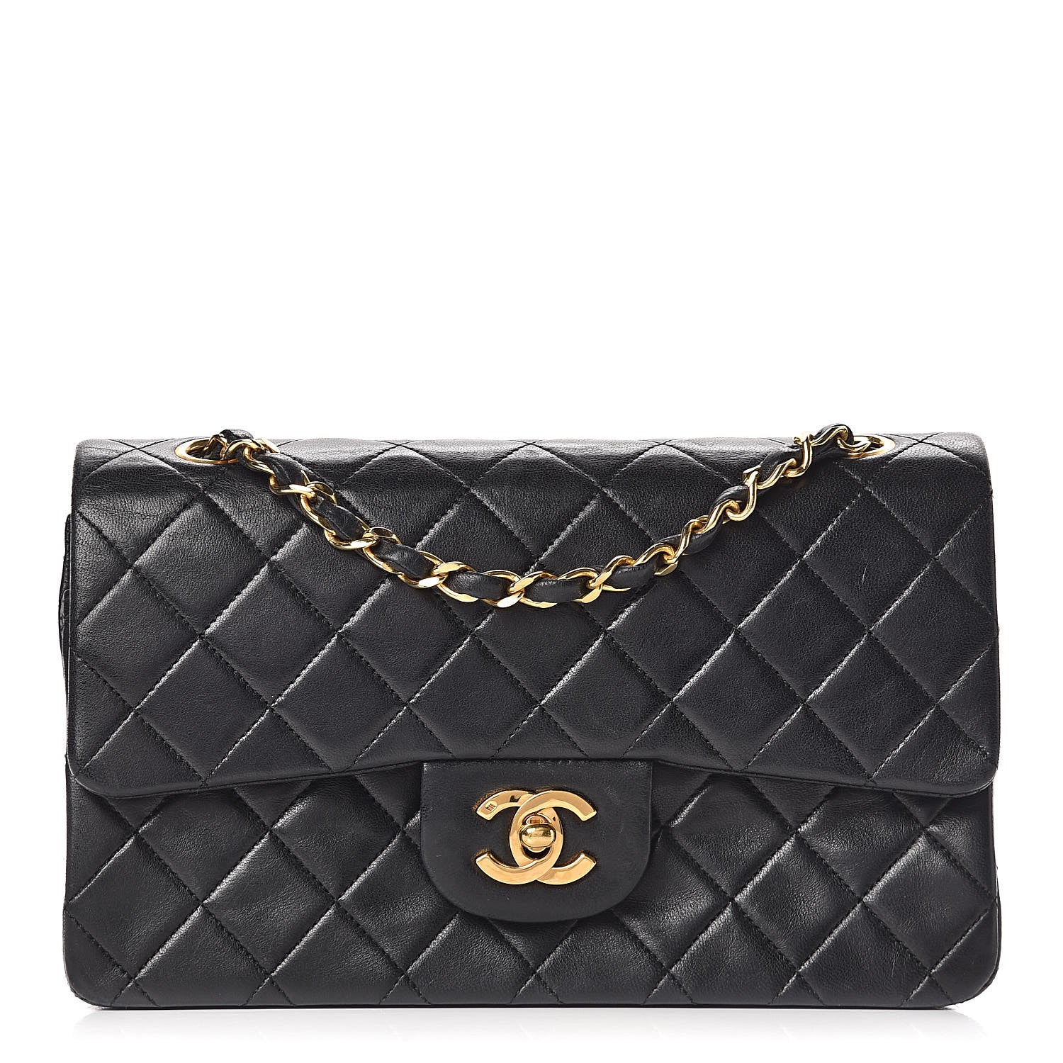 Chanel Lambskin Quilted Small Double Flap Black 1 of 23