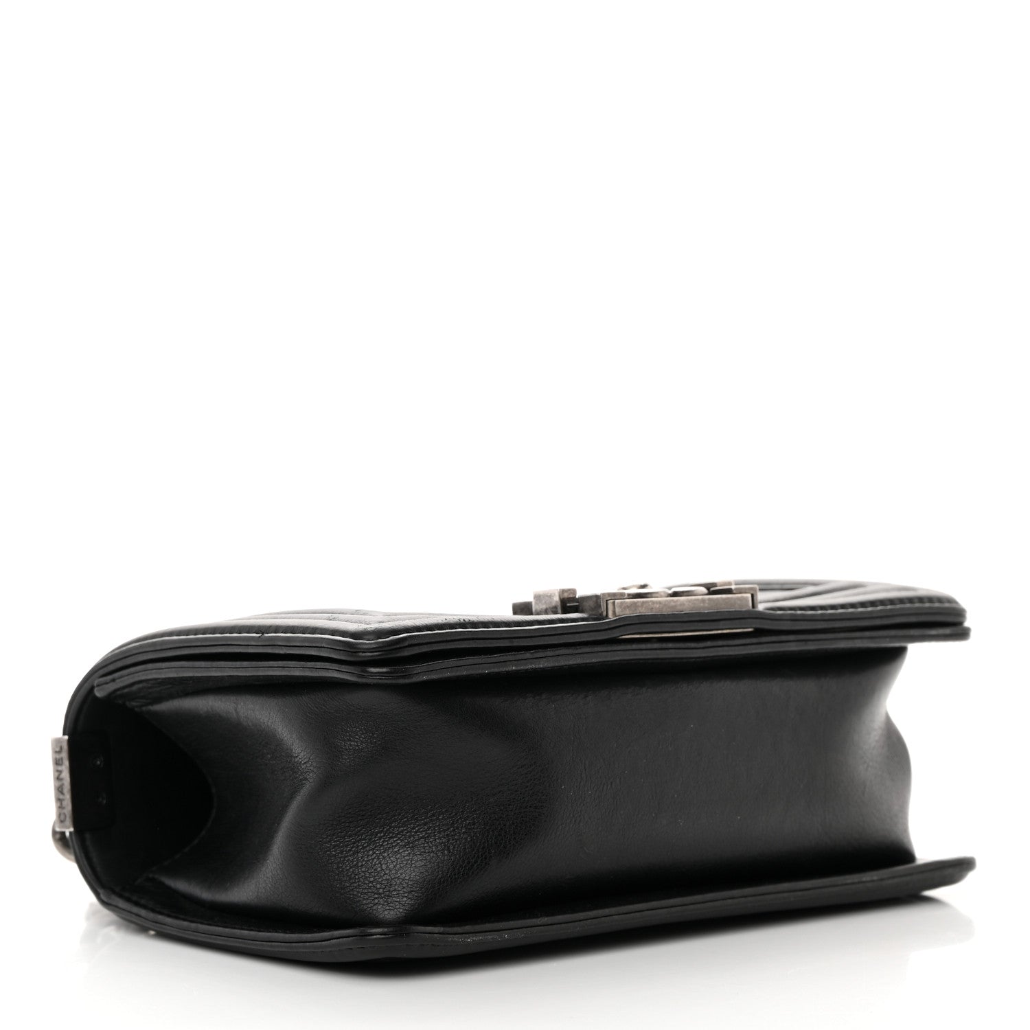 Chanel Calfskin Double Stitch Small Boy Flap Black 4 of 16