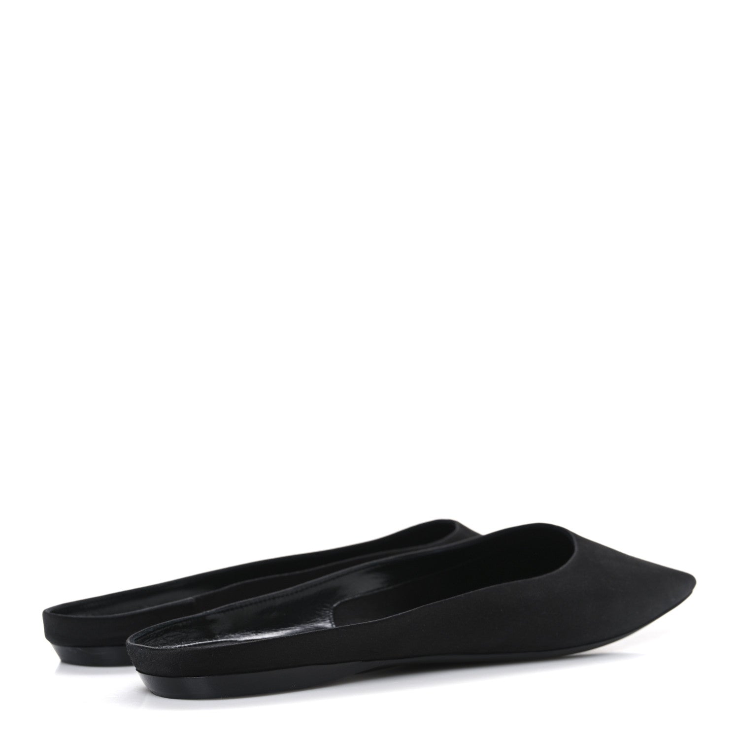 Saint Laurent Crepe Satin Lido Slip On Mule 41.5 Black 5 of 9