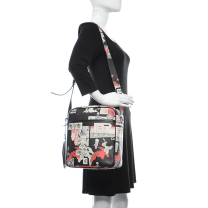 Prada X JAMES JEAN Vitello DNA Flat Messenger Bag Black 2 of 9