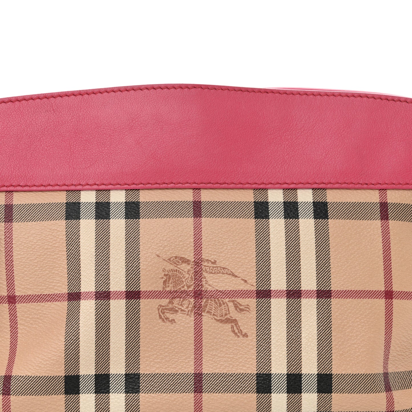 Haymarket Check Bow Tie Crossbody Bag Pink