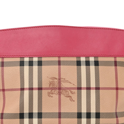 Burberry Haymarket Check Bow Tie Crossbody Bag Pink 8 of 16
