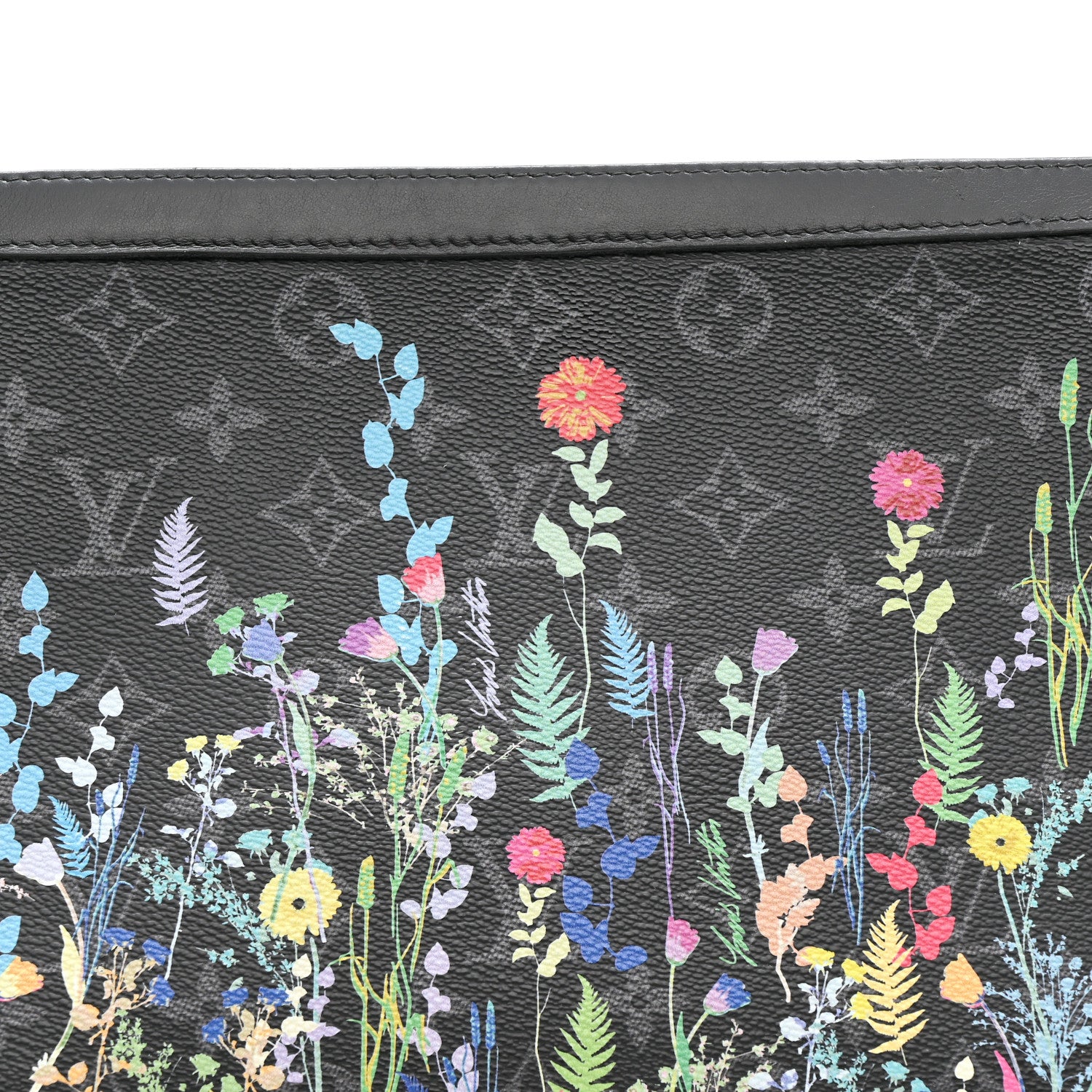 Louis Vuitton Monogram Eclipse Folia Pochette Voyage MM 8 of 10