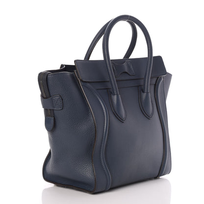 Celine Drummed Calfskin Mini Luggage Orage 3 of 7