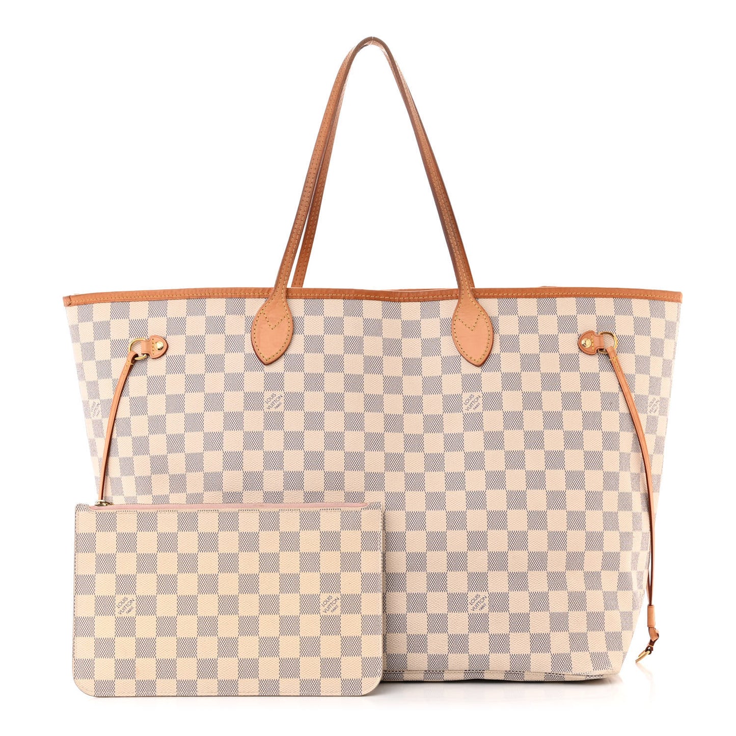 Damier Azur Neo Neverfull GM Rose Ballerine