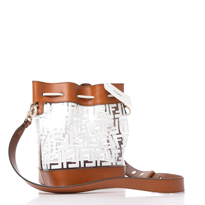 Fendi TPU FF Vitello Aura F is Fendi Grande Mon Tresor Bucket Bag White Cuoio 3 of 11